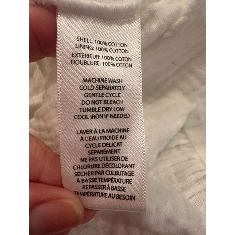 Boho Chic White Cotton Gauze Tiered Maxi Dress XL - Picture 11 of 11